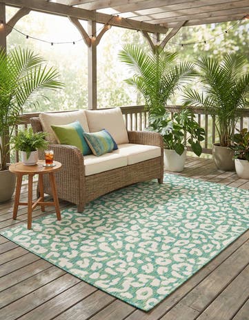 4' x 6' Easy-Clean Safari Indoor / Outdoor Rug