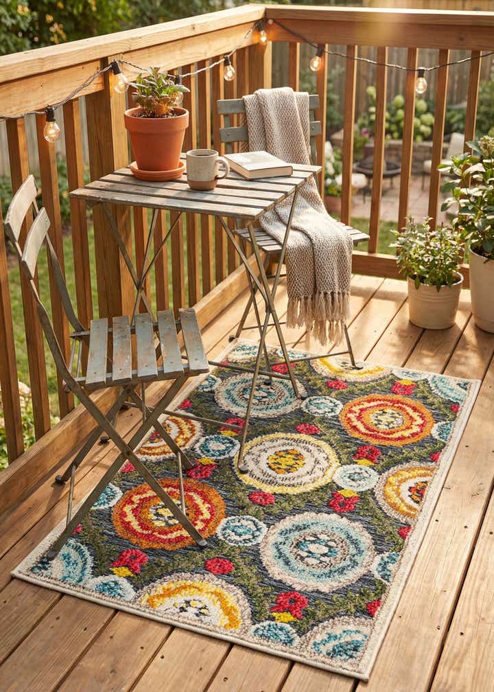 2' x 3' Easy-Clean Casablanca Indoor / Outdoor Rug