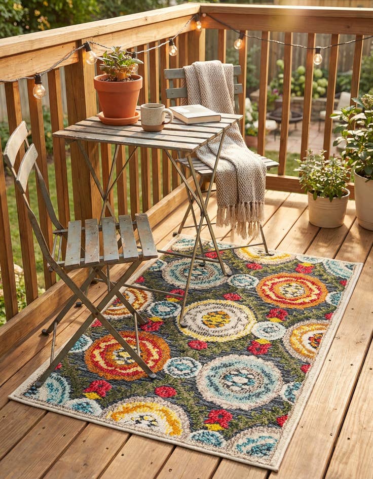 Detail image of 2' x 3'  Washable Casablanca Indoor / Outdoor Rug
