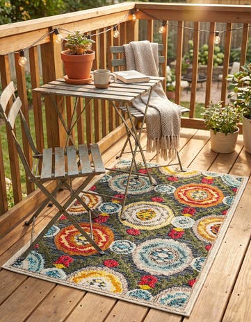 2' x 3' Easy-Clean Casablanca Indoor / Outdoor Rug