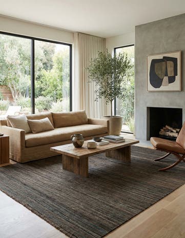 6' 8 x 9' 11 Hand Woven Kilim Modern Wool Rug