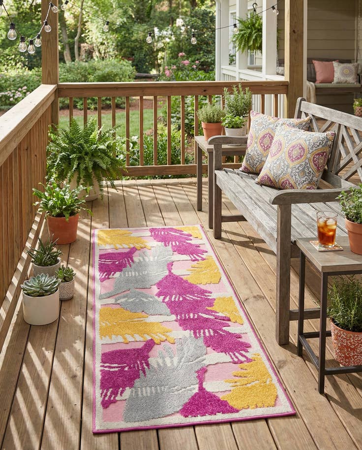 Detail image of 2' x 6' Easy-Clean Aruba Indoor / Outdoor Runner Rug