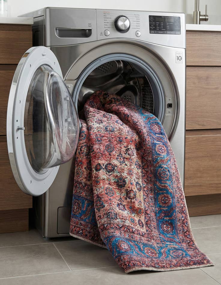 Detail image of 5' 3 x 8'  Washable Maahru Rug