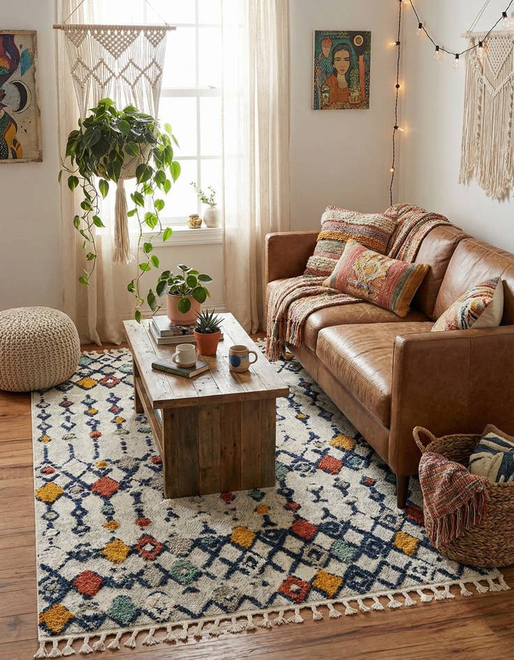 Detail image of 5' 3 x 8' Cherokee Rug