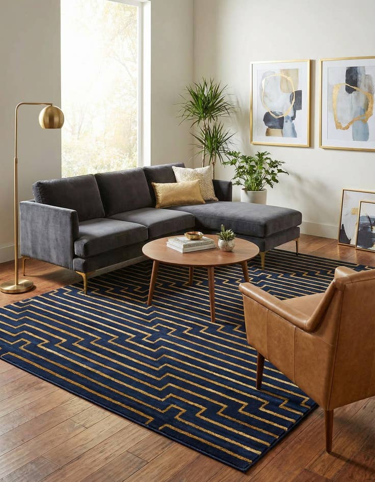 Detail image of 7' 10 x 10' Vogue Geo Rug