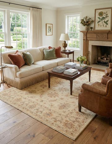 5' 8 x 7' 9 Hand Knotted Peshawar Ziegler Rug