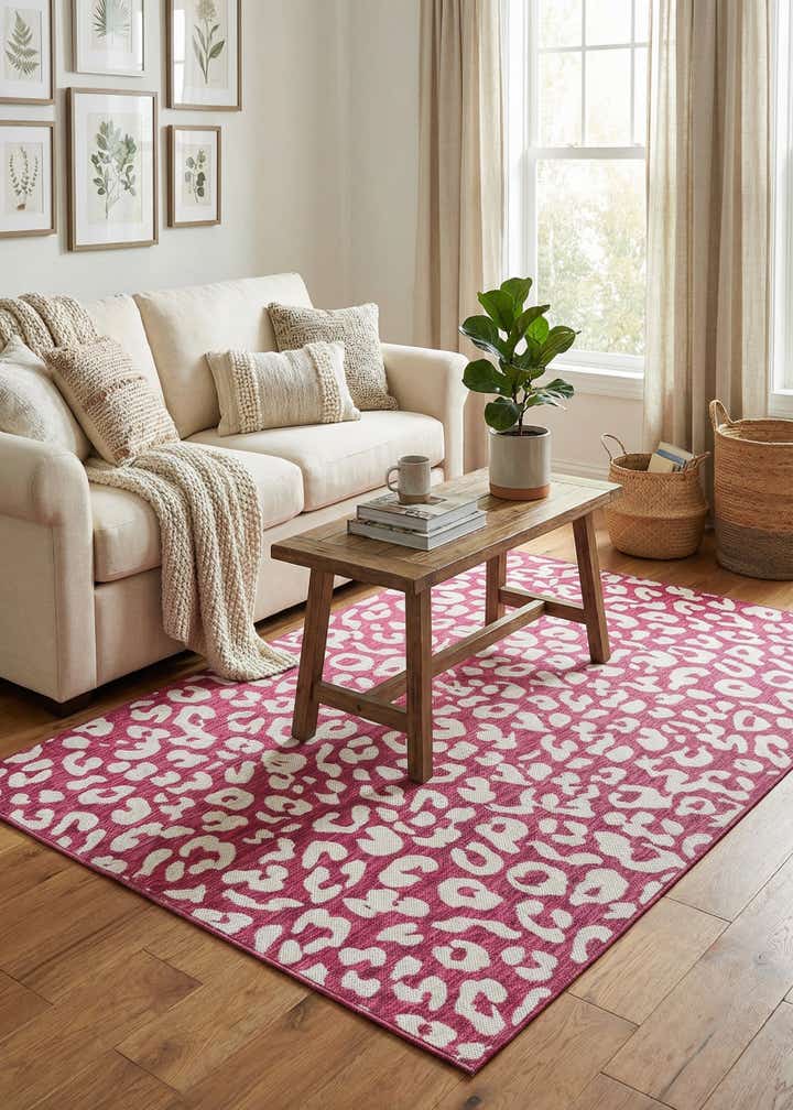 5' 3 x 8' Easy-Clean Safari Indoor / Outdoor Rug