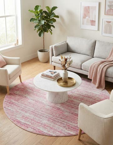 7' 10 x 7' 10 Uptown Madison Avenue Round Rug