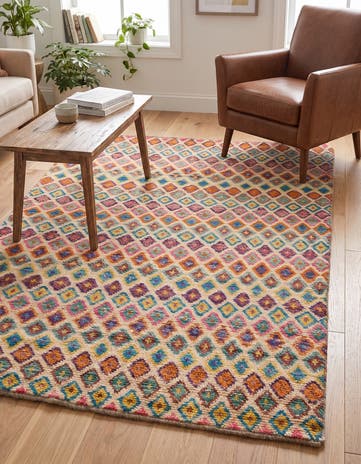 4' 5 x 6' 5 Hand Knotted Balouch Wool Rug