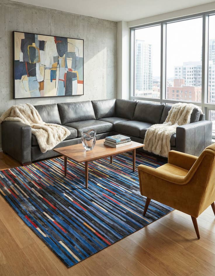 Detail image of  5' x 8' Cowhide Rug