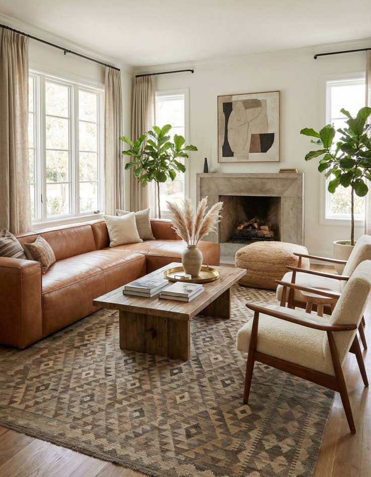 Detail image of 6' 9 x 9' 7  Hand Woven Kilim Maymana Wool Rug