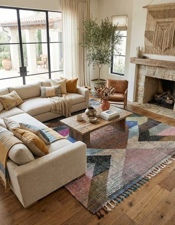 7' 7 x 10' 7 Hand Knotted Moroccan Wool Rug
