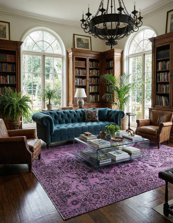 Detail image of 9' 5 x 12' 9 Vintage Royal Wool Rug