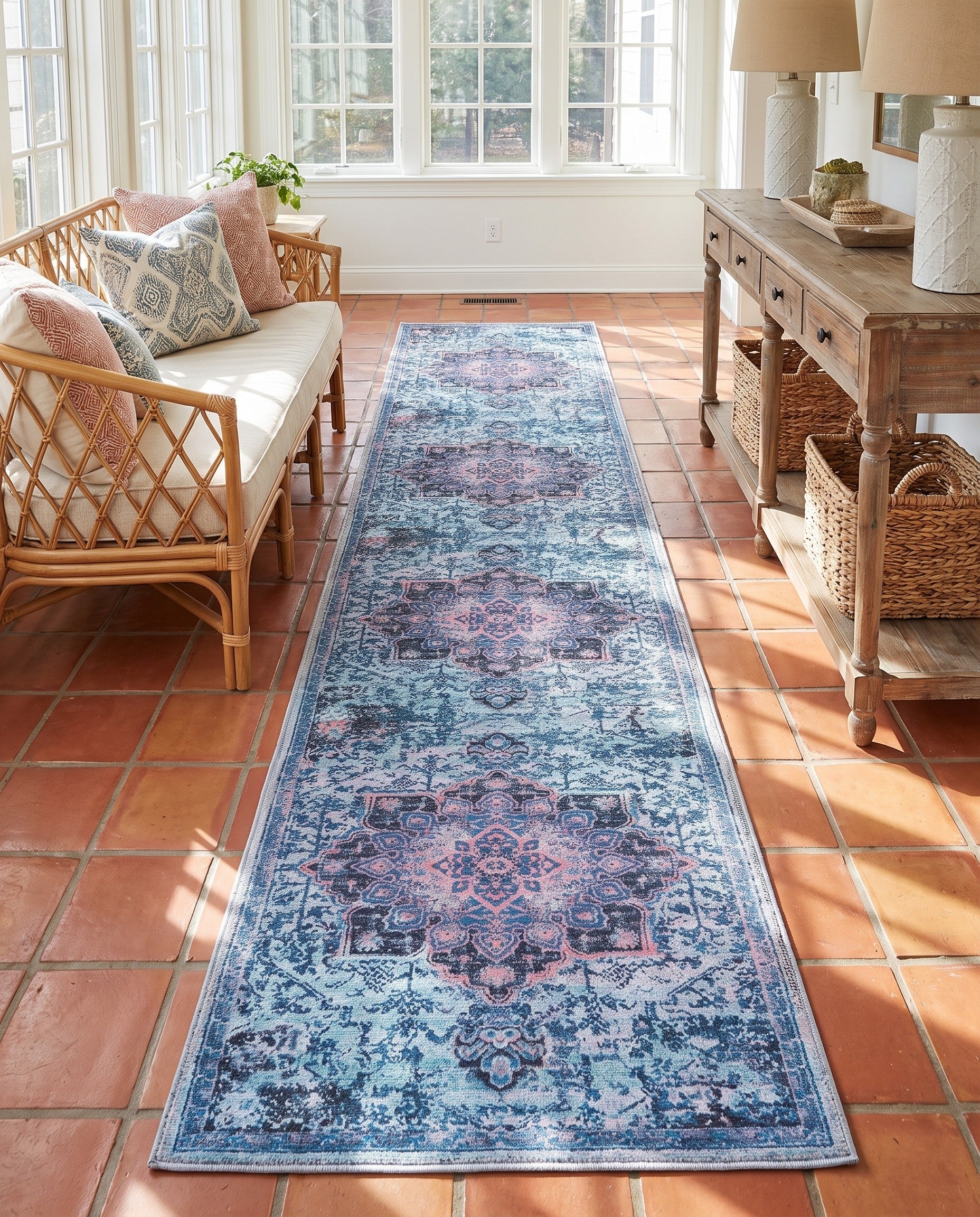 2' x 9' 10 Washable Renaissance Runner Rug