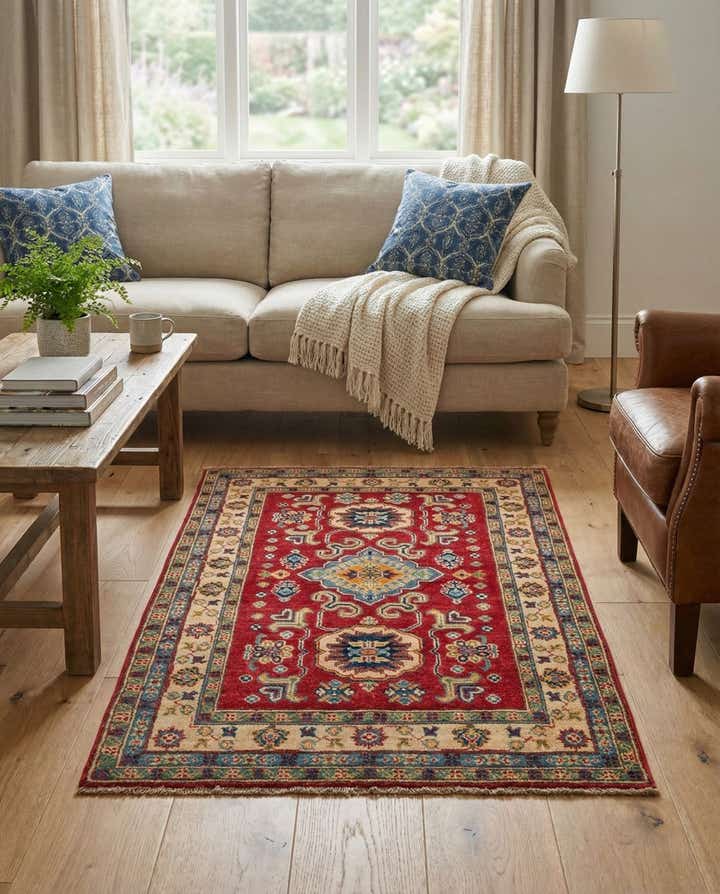 3' 2 x 5' Hand Knotted Kazak Rug