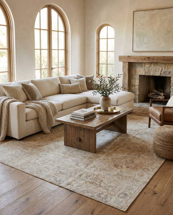 Detail image of 9' 4 x 12' Hand Knotted Ultra Vintage Persian Wool Rug