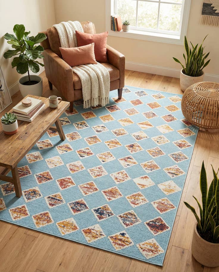 Detail image of 5' x 7' 7 Easy-Clean Indoor / Outdoor Rug