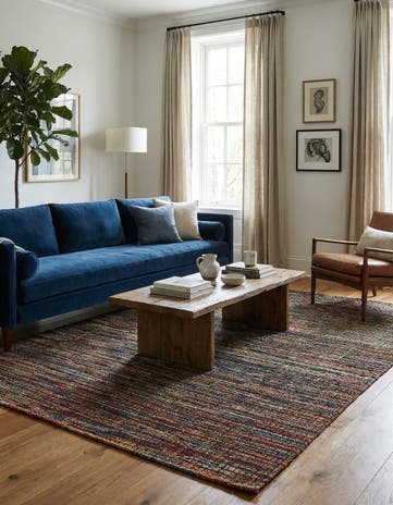 5' 3 x 8' Hand Knotted Darya Wool Rug