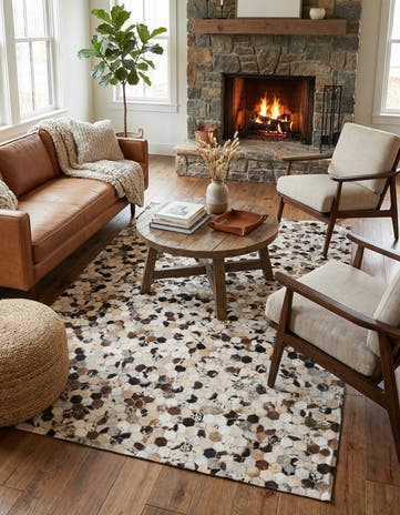 5' 2 x 8' Cowhide Rug