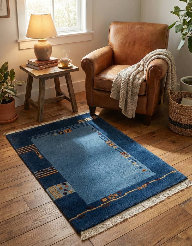 Detail image of  2' 2 x 3' 3  Hand Knotted Tibet Wool Rug