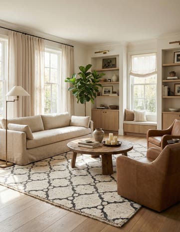 5' 7 x 7' 8 Hand Knotted Darya Wool Rug
