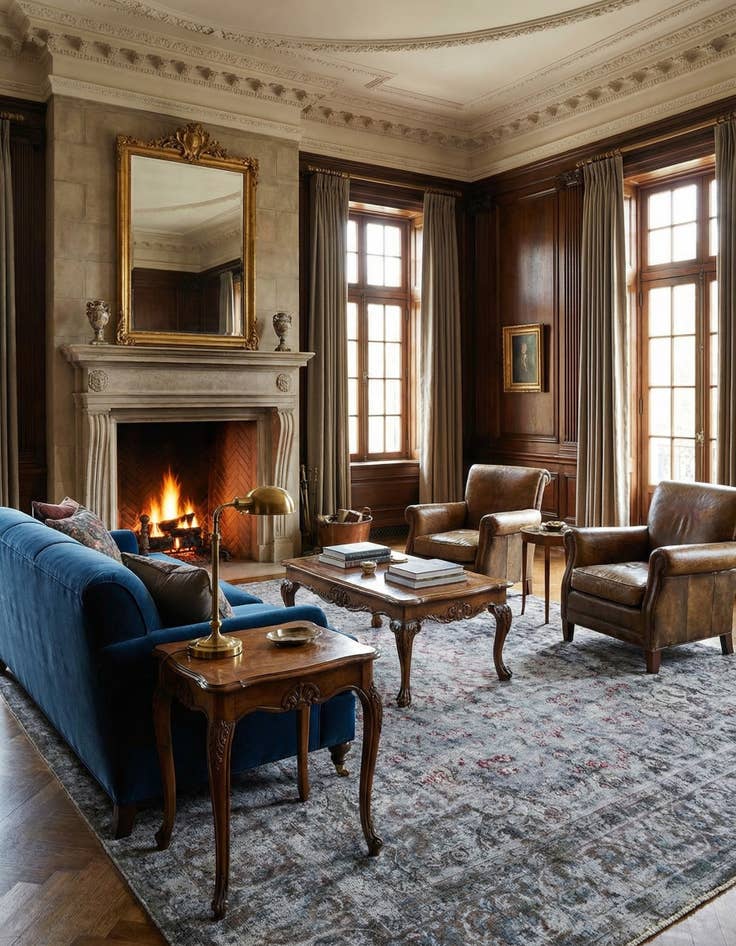 Detail image of 9' 7 x 13' 2 Vintage Royal Wool Rug