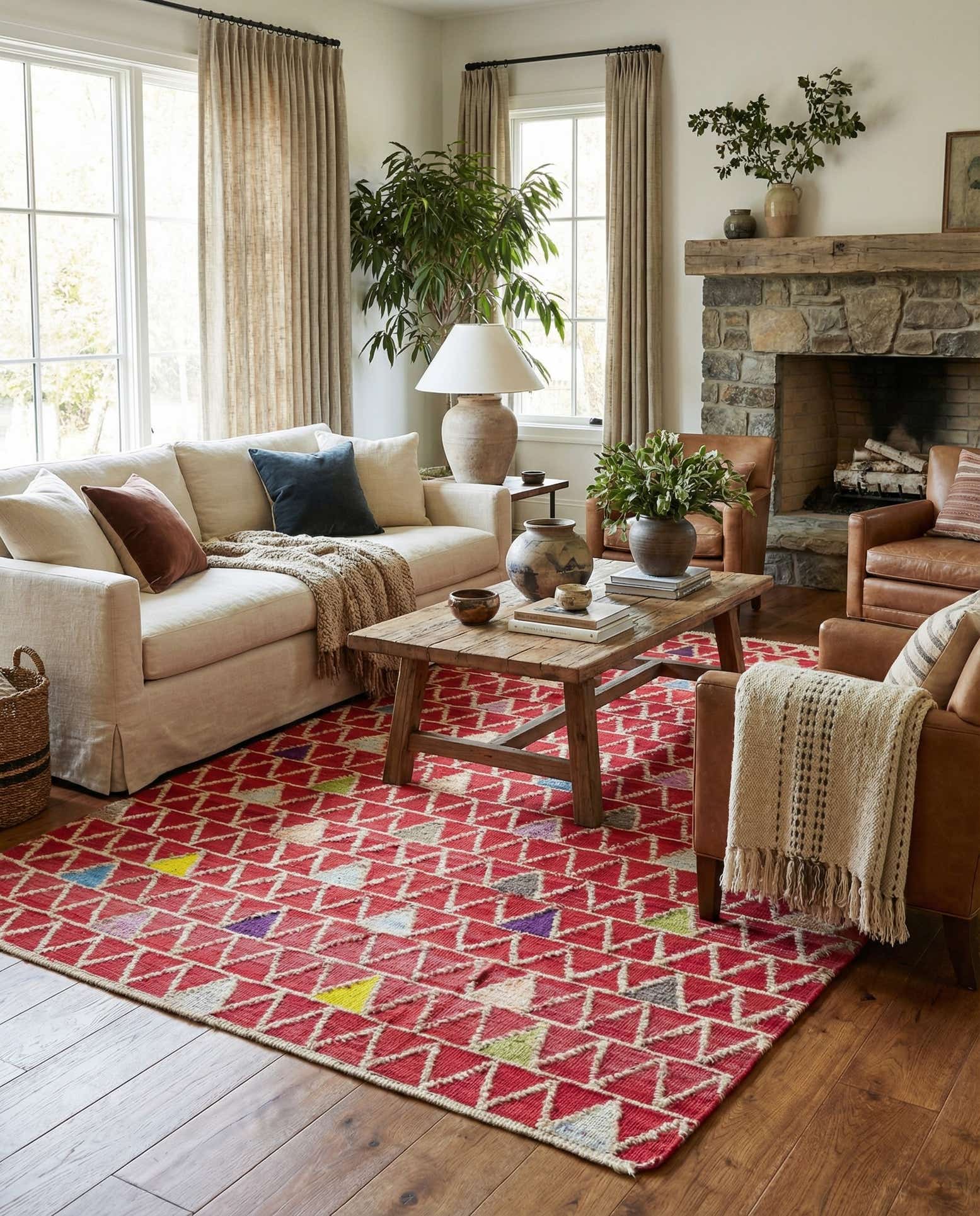 6' 8 x 10' 1 Hand Knotted Darya Wool Rug