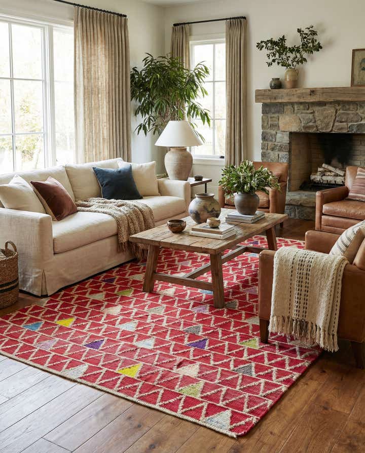 6' 8 x 10' 1 Hand Knotted Darya Wool Rug