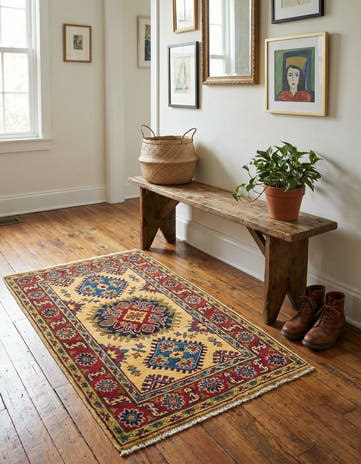 2' 7 x 4' 1 Hand Knotted Kazak Rug