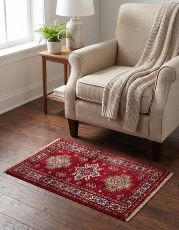 2' x 3' 3 Hand Knotted Kazak Rug