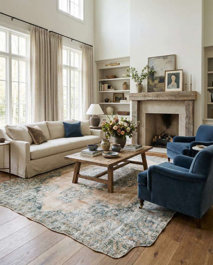 8' 4 x 11' 10 Hand Knotted Ultra Vintage Persian Wool Rug