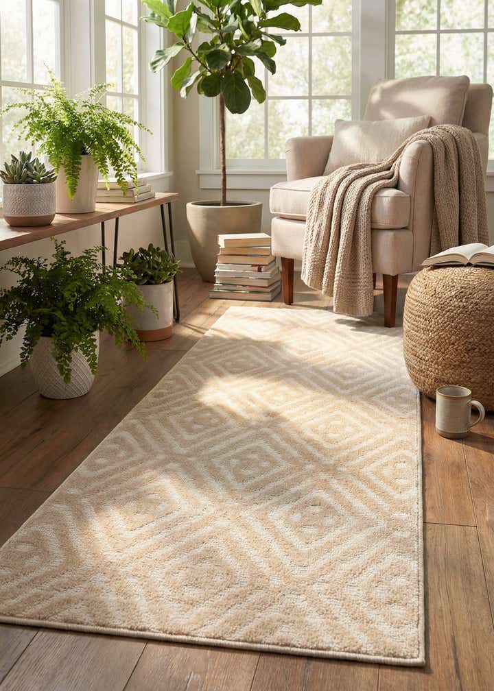 2' x 8' Easy-Clean Sabrina Soto Ella Indoor / Outdoor Runner Rug