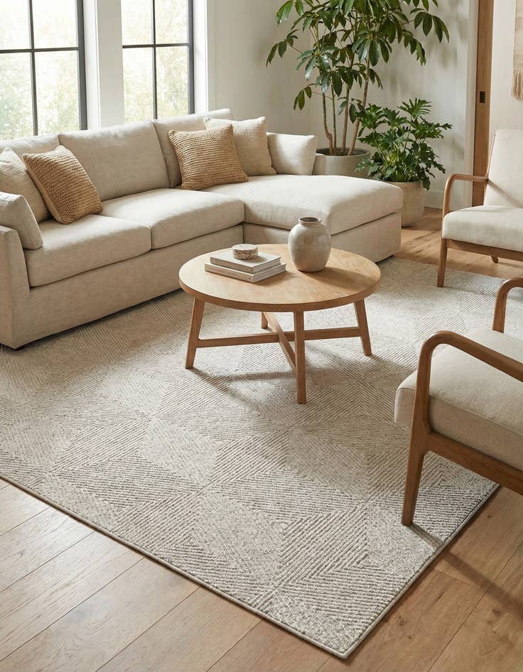 Detail image of 10' x 10'  Washable Sabrina Soto Indoor / Outdoor Square Rug