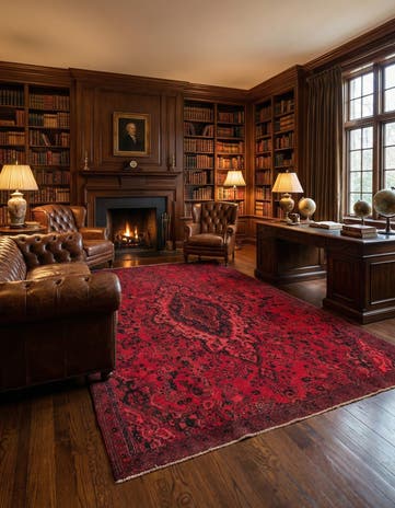 8' 1 x 11' 7 Hand Knotted Ultra Vintage Persian Wool Rug