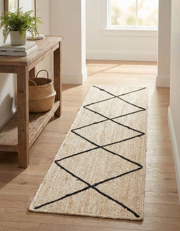 2' 2 x 8' 2 Handmade Braided Jute Runner Rug