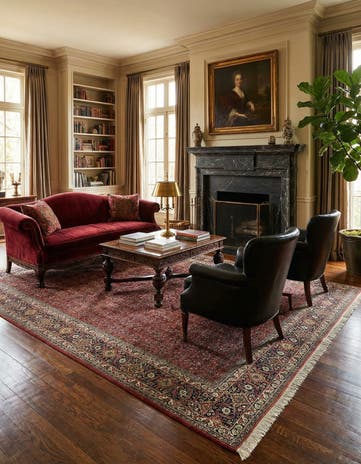 6' 10 x 10' Hand Knotted Bidjar Persian Wool Rug