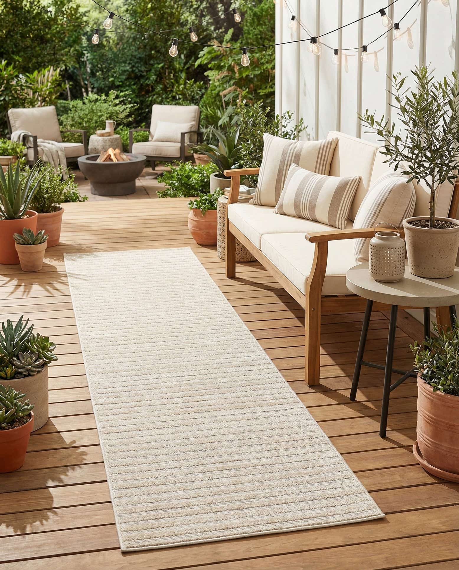 2' 7 x 12' Easy-Clean Sabrina Soto Indoor / Outdoor Runner Rug