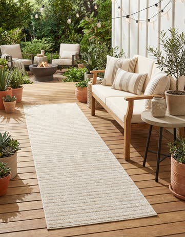 2' 7 x 12' Easy-Clean Sabrina Soto Indoor / Outdoor Runner Rug