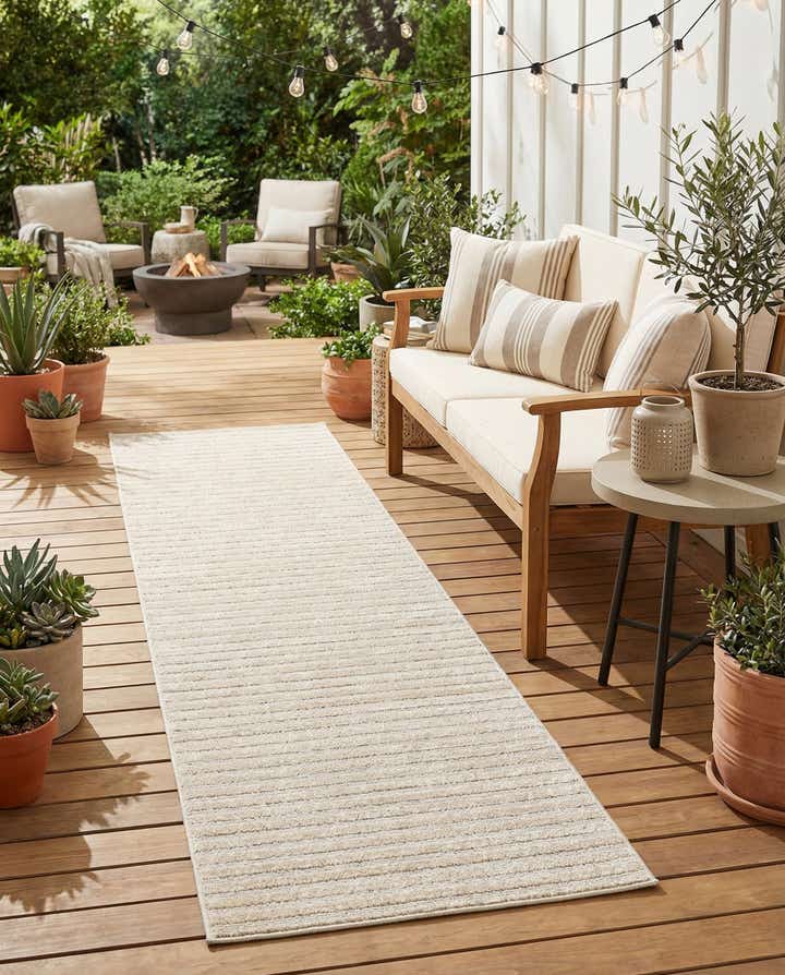 2' 7 x 12' Easy-Clean Sabrina Soto Indoor / Outdoor Runner Rug