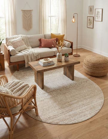 5' 3 x 8' Gemstone Oval Rug