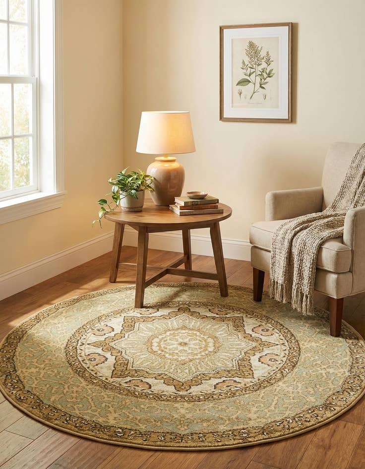 Detail image of  3' x 3' Amina Round Rug