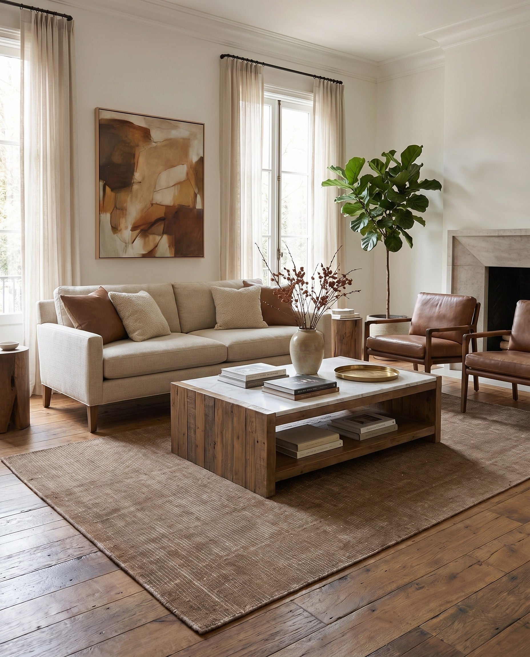 5' 4 x 7' 7 Hand Knotted Darya Wool Rug