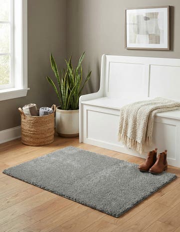 2' 2 x 3' Solid Frieze Rug
