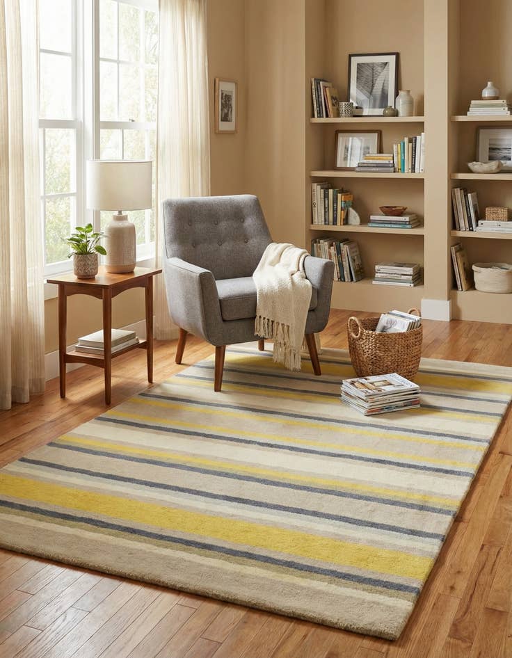 Detail image of 4' x 5' 6 Luna Wool Rug