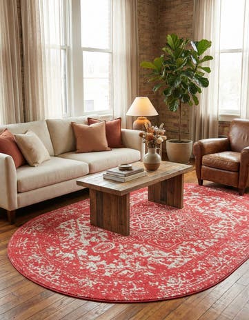 Pink Arlington Oval Rug