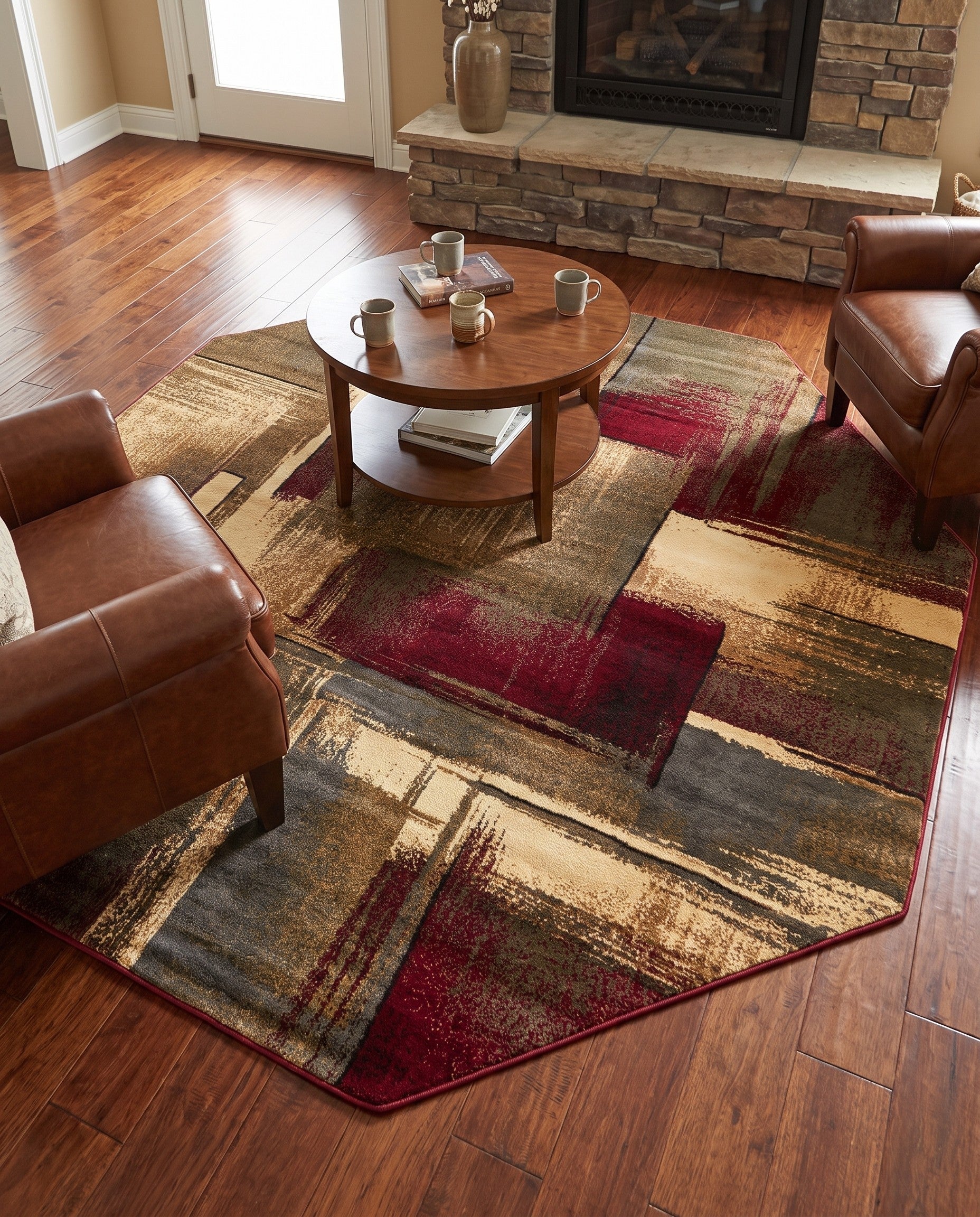 7' 10 x 7' 10 Cafe Octagon Rug
