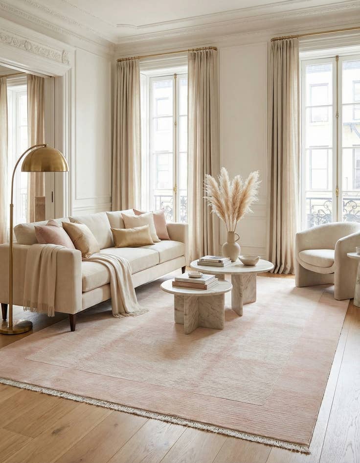 Detail image of 6' 6 x 9' 11  Hand Knotted Darya Wool Rug