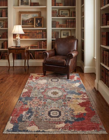 3' 5 x 5' 2 Hand Knotted Mamluk Ziegler Rug