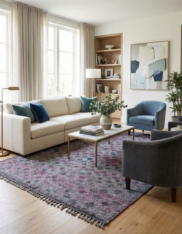 6' 5 x 10' 1 Hand Knotted Darya Wool Rug