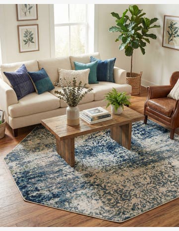 5' 3 x 5' 3 Gossamer Octagon Rug